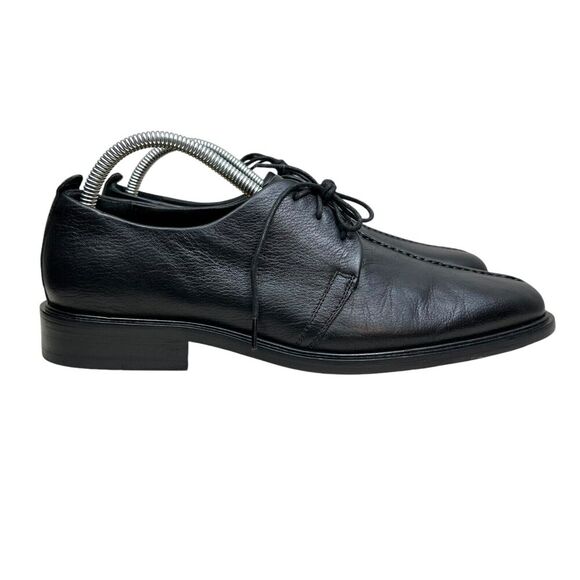 Cole Haan Mens Oxford Beckett Black‎ Leather Lace Up Eyelet